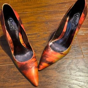 Spicy Carlos Santana colorful heels